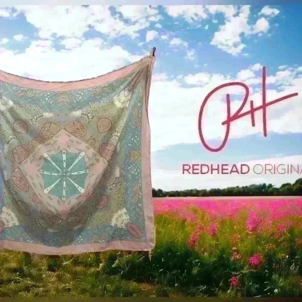 Countess Isabelle D Ornano silk scarf- vintage collectors joy 33X 33 pastel silk